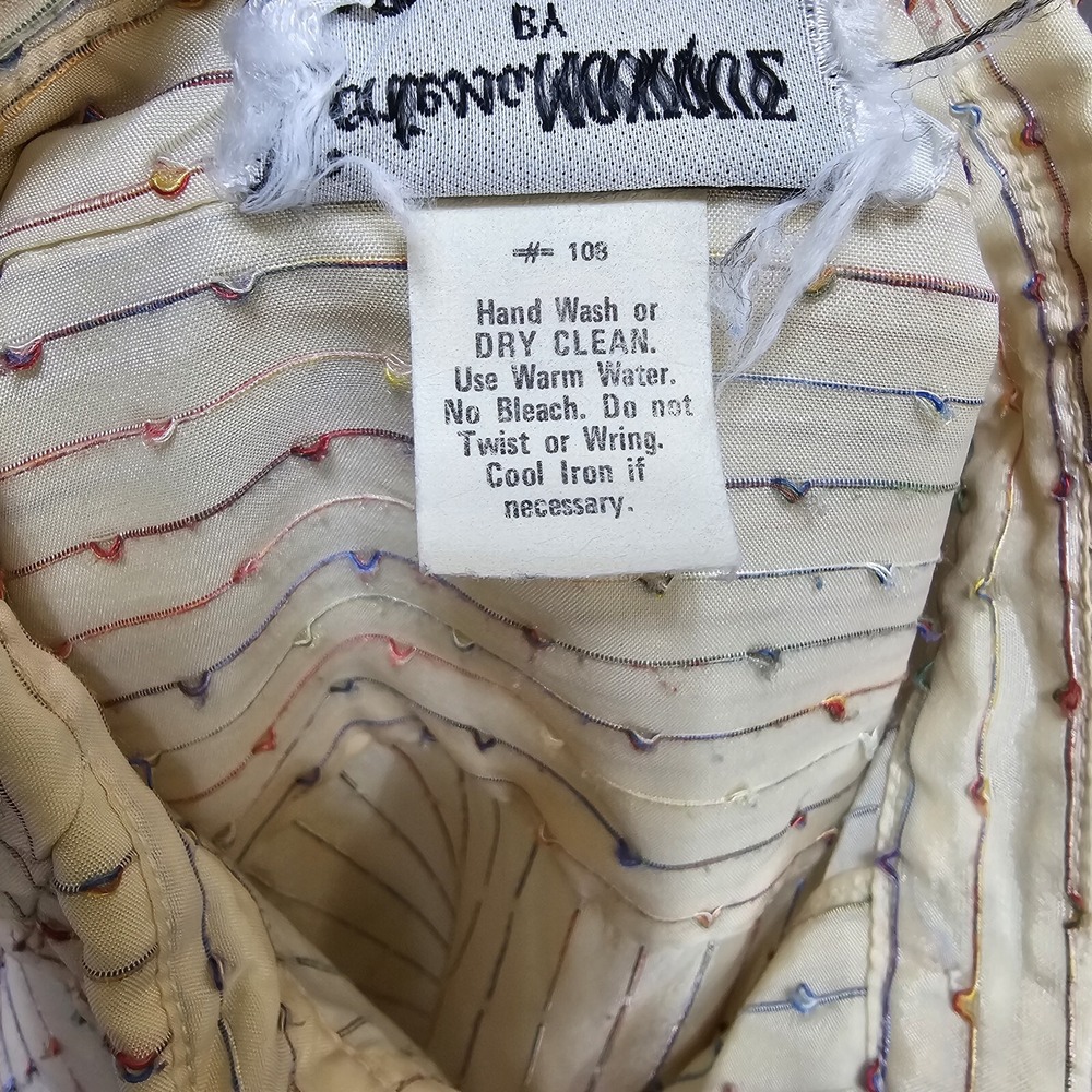 Vintage Contessa Monique Florence Alper 70s Rainbow Stripe‎ Blouse Button Front - Picture 9 of 10